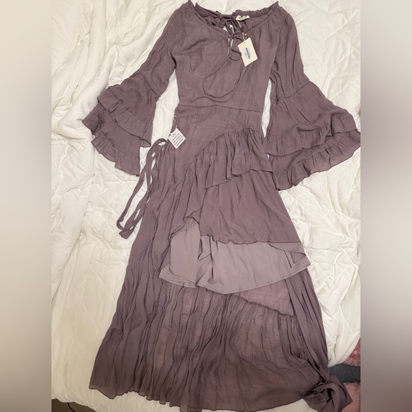 Joyfolie Bohemian Ruffled Maxi Dress XS - Picture 4 of 6